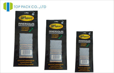 Carbon Insole nhựa tùy chỉnh in túi nhiệt niêm phong túi màu đen
