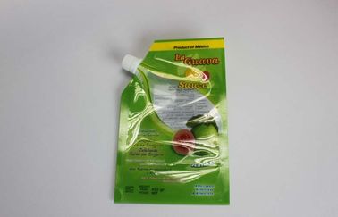 Stand Up Liquid Spout Pouches , Gravure Printing Plastic Packaging Bag
