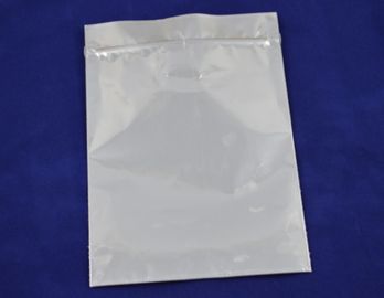Grip Sealed Plain Zipper Pouch Packaging Aluminium Foil With Clear Window