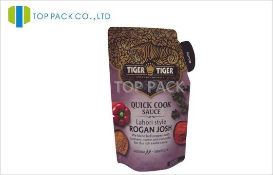 Rogan Josh Sauce Plastic Pouch Bao bì 8oz Customized In ấn 12c