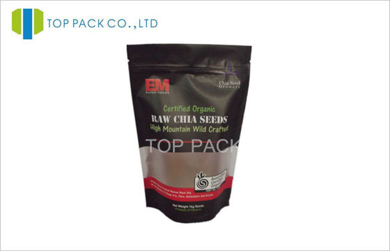 Độ ẩm bằng chứng PE đứng lên túi Hạt giống nắp kéo cho các loại hạt thực phẩm