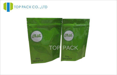 Trà xanh nhựa đứng lên túi 500 gram với đáy hình tam giác