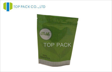 Trà xanh nhựa đứng lên túi 500 gram với đáy hình tam giác