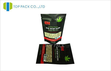 Chia Hạt Nhựa Đứng Lên Bao Bì Thực Phẩm Matte Đen Hoàn Thành Dây Kéo