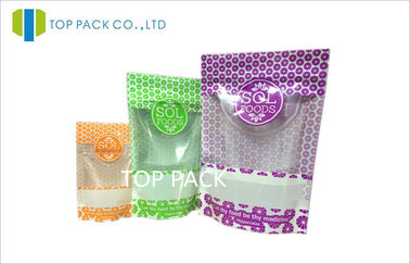 Nhựa có thể tháo nắp đứng lên túi thực phẩm bao bì cho kẹo