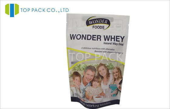 Nhựa lá 8oz đứng lên túi thực phẩm, bột protein đứng lên bao bì túi
