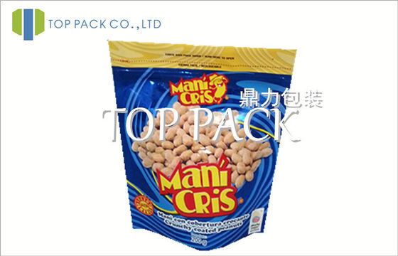 Đầy màu sắc đứng lên túi thực phẩm cho đậu phộng, kích thước tùy chỉnh / logo
