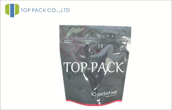 Nhôm lá mỏng in đứng lên túi tùy chỉnh cho thực phẩm với Ziplock hàng đầu