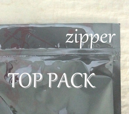 Nhôm lá mỏng in đứng lên túi tùy chỉnh cho thực phẩm với Ziplock hàng đầu