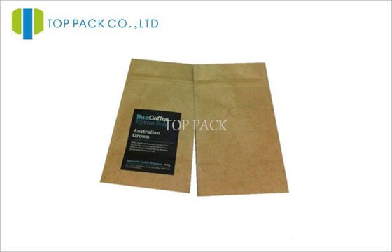 Linh hoạt nhựa in đứng lên túi giấy Kraft ép 3 lớp