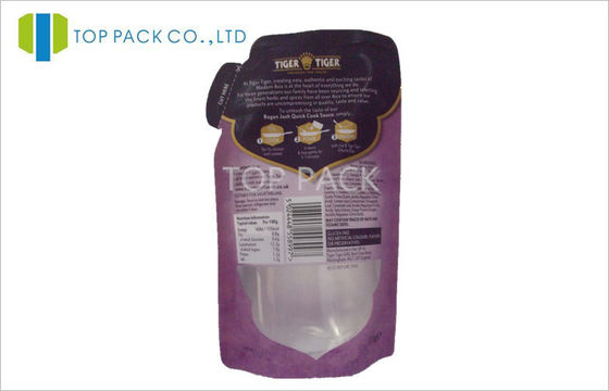 PET / PE đứng lên túi trở lại 8oz tùy chỉnh in với cửa sổ