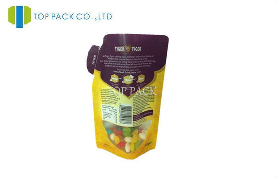 Protein bột thực phẩm tùy chỉnh in đứng lên túi góc miệng
