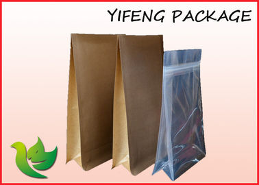 Flat Bottom reusable food Pouch Side gusset sealed with zip top