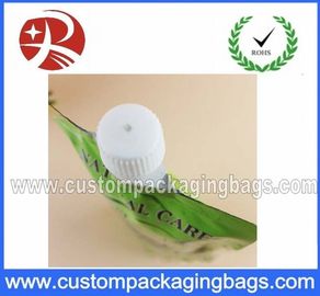 Customized Printed Stand Up Spout Juice Packing Pouches,Plastic Leakproof Stand Up Spout Pouches