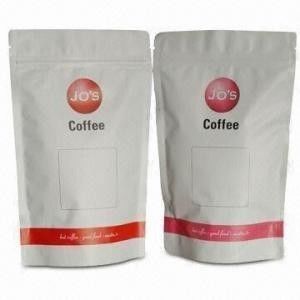 Đứng lên Túi nhựa tùy chỉnh Bao bì, Túi đựng cà phê Zipper