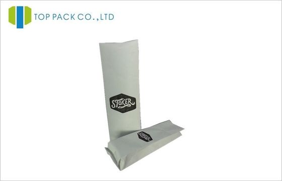Túi bao bì cà phê giấy Kraft trắng 250g với miếng gảy