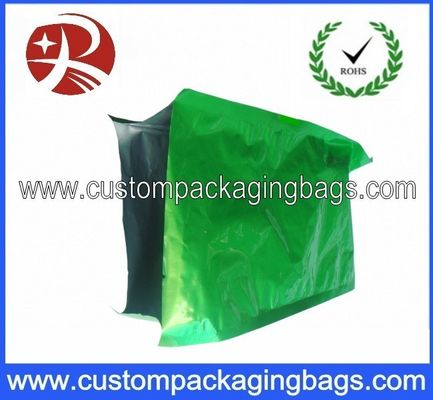 Green Side Gusset Aluminum Foil Coffee Packaging Bags with Hot Seal