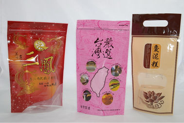 Customzied Food Grade Polypropylene Reusable Snack Bags With Zipper , Ziplock Foil Bag