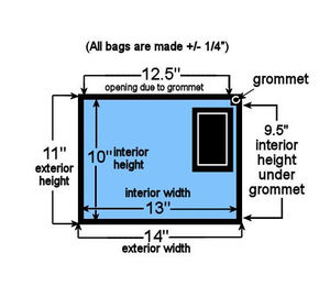 Clear Vinyl Large Zipper  Bank Bags  Can Use the Looping Lock with Zipper Puller 