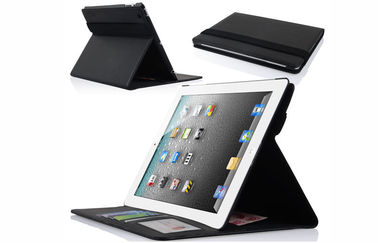 Wallet Style ipad2 / ipad3 / ipad4 Tablet PC Leather Case with 7 cards / money slots