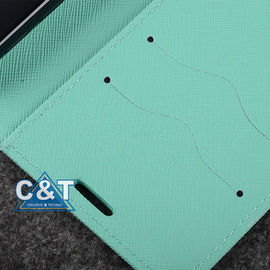 PU Leather Wallet Flip Samsung Galaxy S6 Case With Card Slots Stand