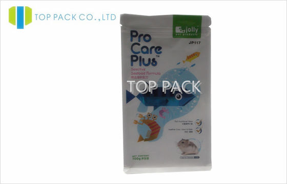 Hình chữ nhật dưới đứng lên túi bao bì dây kéo cho Hamster thực phẩm