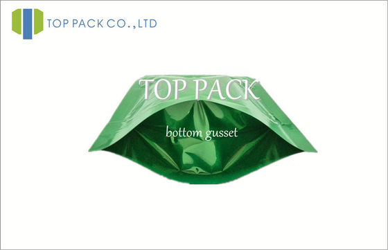 Nhiều lớp Plain Stand Up Pouch Bao bì với dưới miếng vải hình tam giác và Ziplock