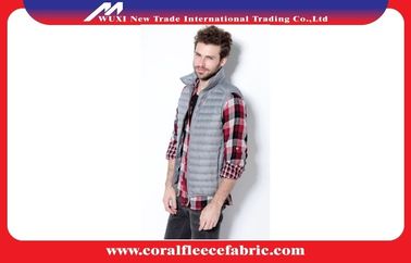 Front-Zip Packable Lightweight Quilted Mens Down Puffer Vest With Standing Collar