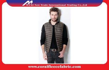 Front-Zip Packable Lightweight Quilted Mens Down Puffer Vest With Standing Collar