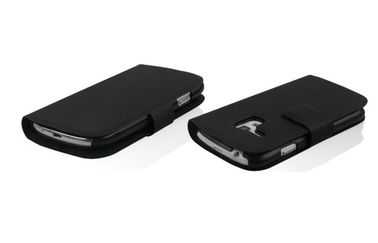 Stand Cover PU Leather Phone Case Pouch with Button For Samsung Galaxy S3 mini i8190