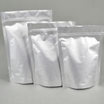 Túi nhôm bạc thân thiện với môi trường Ziplock đứng lên in ống đồng