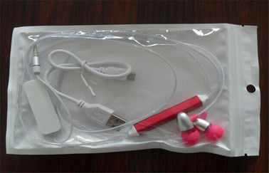 Plastic Blinking LED Wire Earphone Electroluminescent Products Packed By OPP Bag