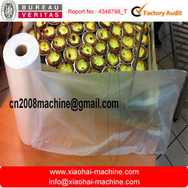 Double Layer Flat Open Bag , T-shirt Bag Rolling Garbage Bags Making Machine