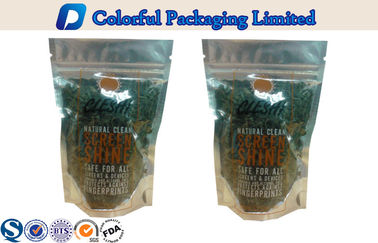 Aluminum Foil Food Packaging Stand Up Pouch with Window / Ziplock