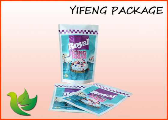 Waterproof Laminated Plastic Stand Up Pouches Reclosable Food Packaging Bag