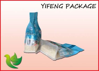 Box Pouches With Zipper Flat Bottom Pouch Quad Seal Bags For Food