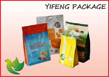 Food Packaging Flat Bottom Pouch With Top Zipper AND Hang Hole