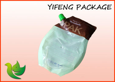 Juice Drink Packaging Spout Pouch PE PA Stand Up Food Pouches With Hang Hole