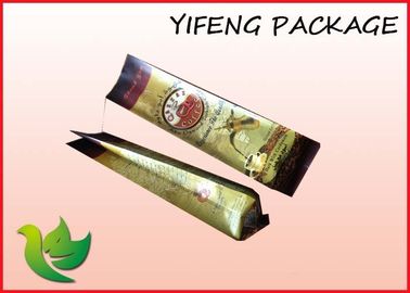 Metallic Aluminum Foil Side Gusset Coffee Bag / Coffee Packaging Bag