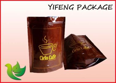Stand Up Zipper Bag For Coffee Packaging / Coffee Packaging Pouch