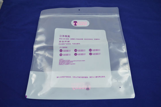 Custom Big Flat Laminating Zipper Pouch Packaging Transparent Eco Friendly