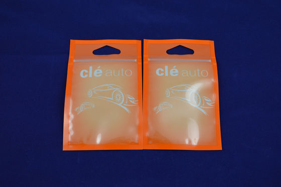 Pink Sealing Small Zippered Pouch Packaging , Flat Poly Bags With Valve