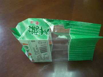 Green Side Gusseted Food Pouch Packaging for Biscuit PET / CPP