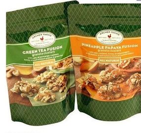 Aluminum Foil Zipper Food Pouch Packaging Stand Up with Clear Window