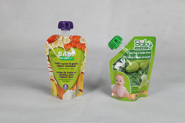 Blue / Green Food Grade Shaped Pouches Liquid Bags with Spout