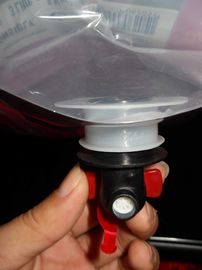 Tùy chỉnh in màu đỏ đứng lên với bao bì Spout Proof
